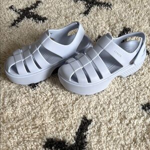 CROCS Light blue Sandals Comfortable Casual Footwear